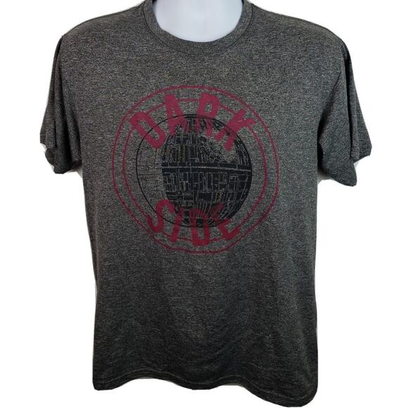 Official Star Wars Dark Side Death Star Grey Tshirt Size Medium - Picture 1 of 4